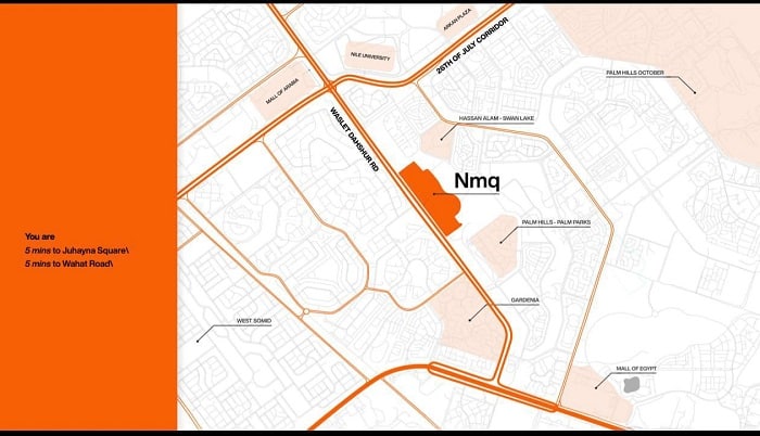 خريطة الشيخ زايد مشروع نمق Nmq Location