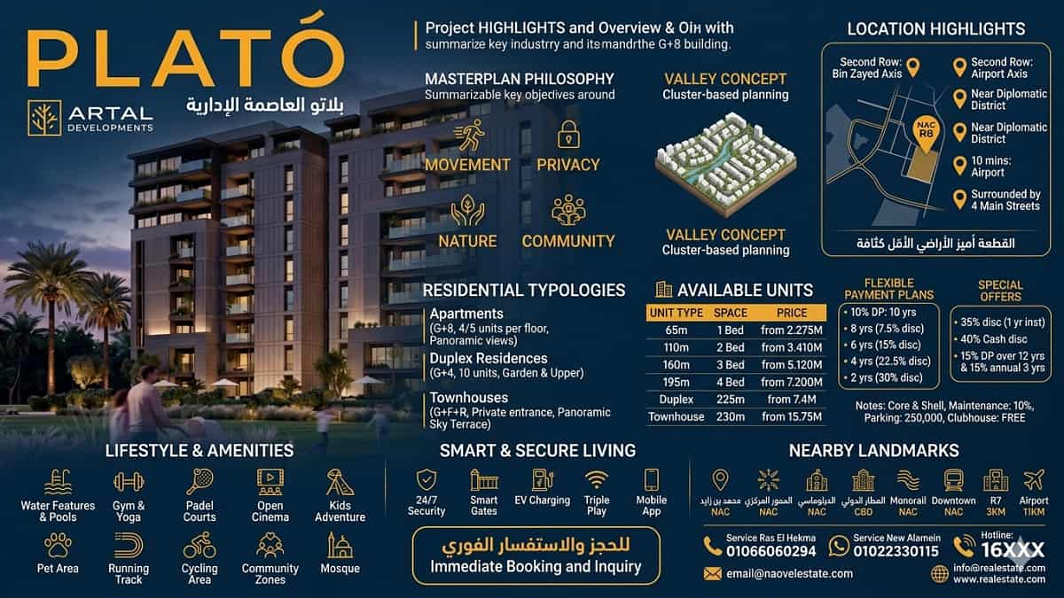 بلاتو العاصمة الادارية الجديدة Plato New Capital