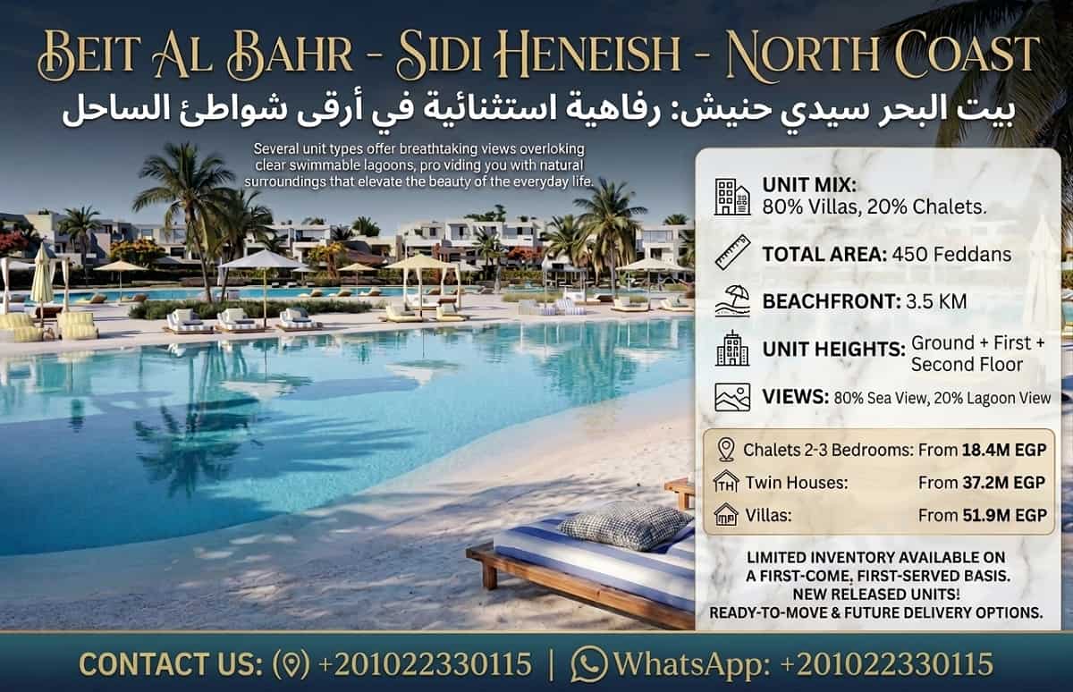 مشروع بيت البحر Beit AL Bahr الساحل الشمالي