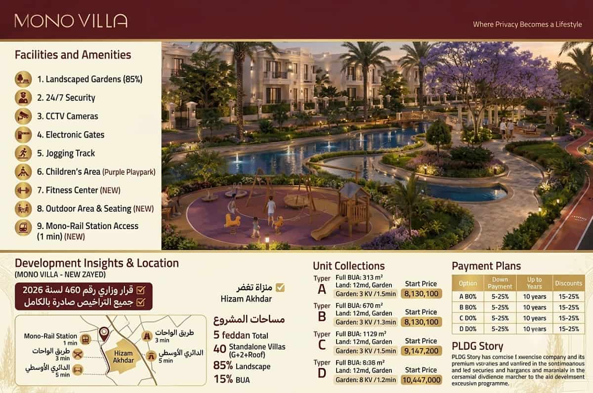 مونو فيلا زايد الجديدة | Mono Villa New Zayed