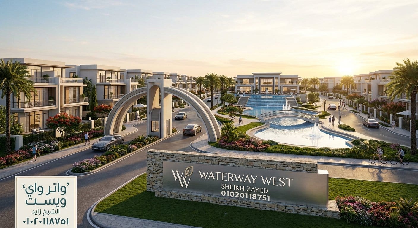 اسعار مشروع واتر واي ويست زايد Waterway West Sheikh Zayed